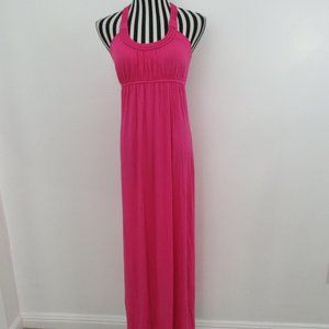 Willi Smith Pink Long Maxi Empire Waist Dress